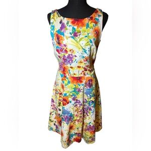 Black Label Colorful Floral Mini Dress